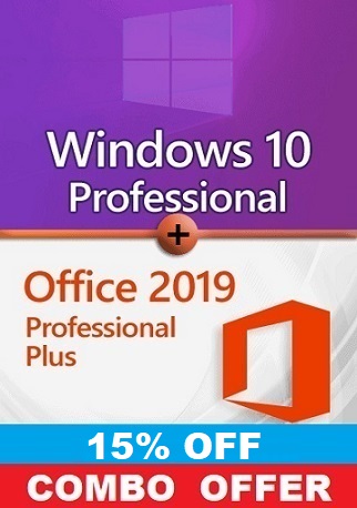 Windows 10 Pro + Office 2019 Lifetime Activation 32/64 Bit Key - Email Delivery