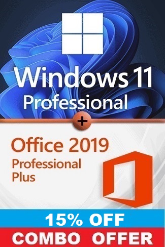 Windows 11 Pro + Office 2019 Lifetime Activation 32/64 Bit Key - Email Delivery